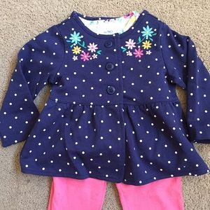 3 piece Carter’s girl’s outfit